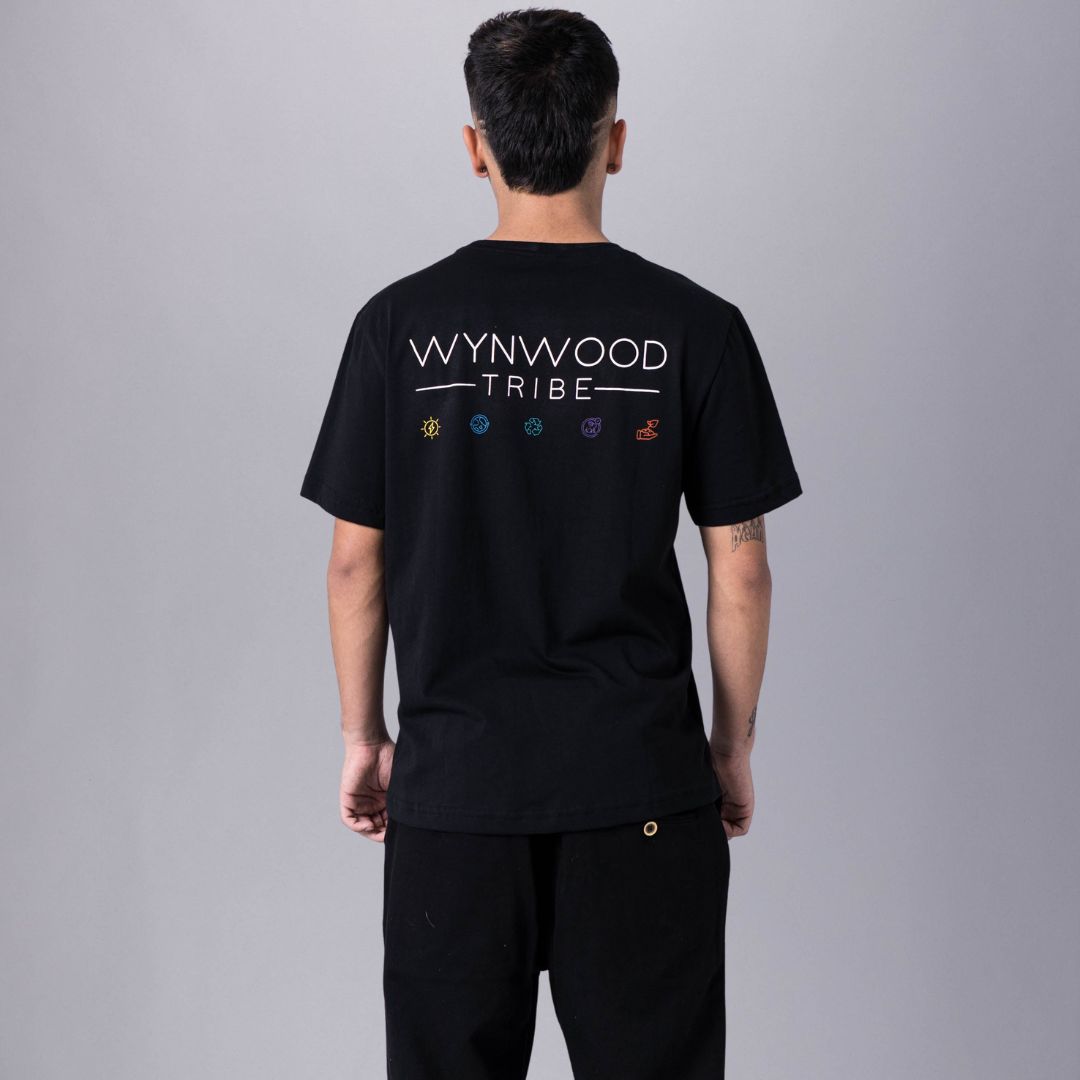 WYNWOOD TRIBE MEN'S T-SHIRT BLACK