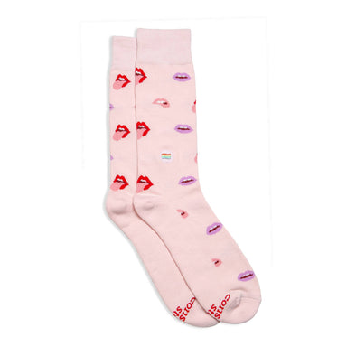 Socks that Save LGBTQ Lives (Pink Lips) S
