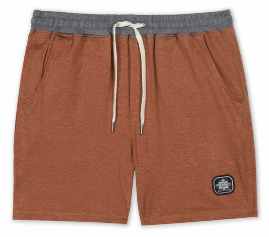 MACH ZERO LOUNGE SHORTS - RUST