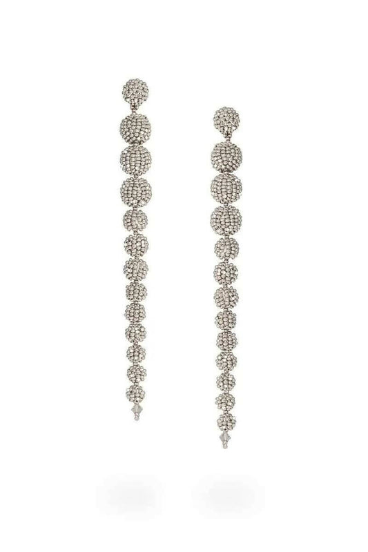 RATTLESNAKE EARRINGS - PLATINUM